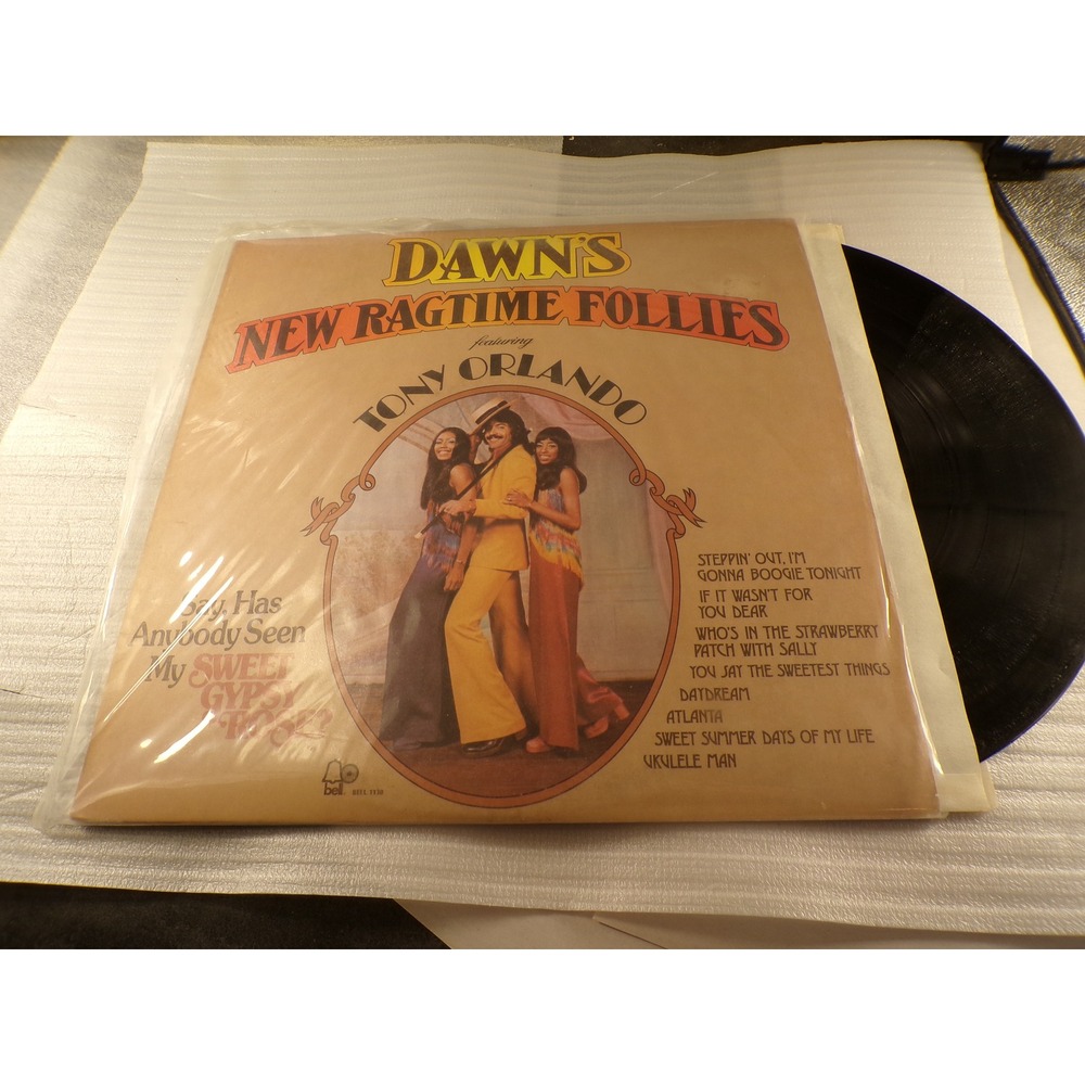 Dawn featuring Tony Orlando New Ragtime Follies Vinyl LP Bell 1130 1973 Record